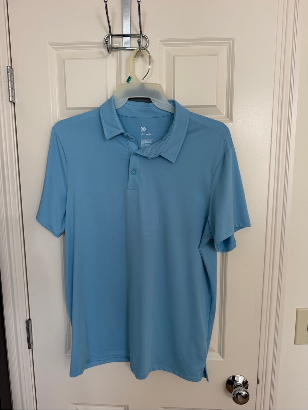 all in motion Sky Blue Men's Performance Polo